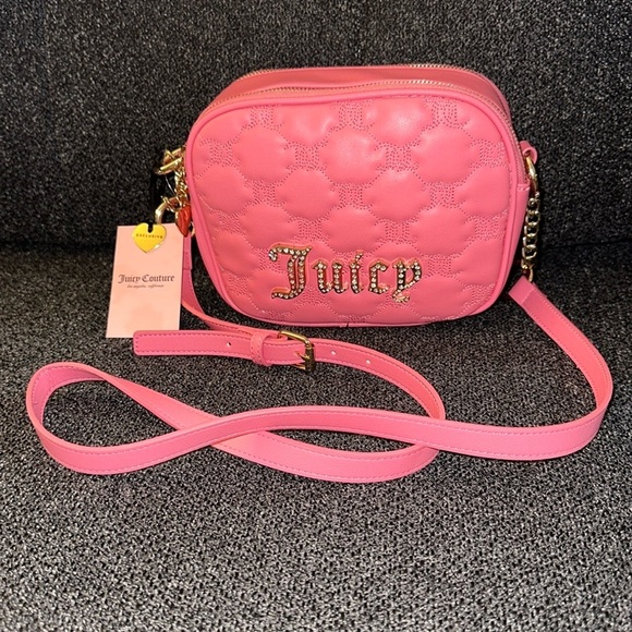 Juicy Couture Taking the always Camera Crossbody Bag Pink Lemonade - Picture 2 of 16